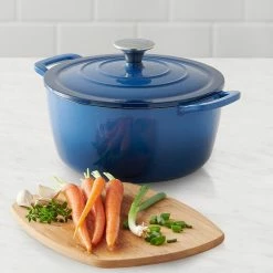 Food Network™ 5-qt. Enameled Cast-Iron Dutch Oven Turquoise -Food Network Shop unnamed file 104