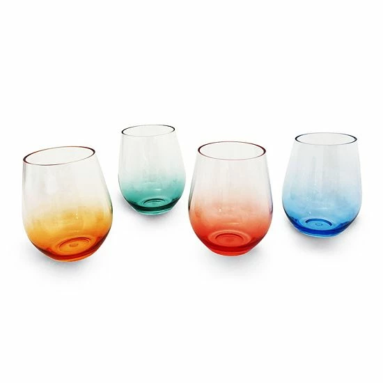 Food Network™ 4-pc. Acrylic Ombre Stemless Wine Set 3 Food Network™ 4-pc. Acrylic Ombre Stemless Wine Set