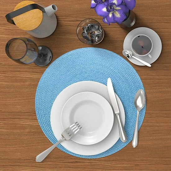 Food Network™ Solid Round Placemat Orange 4 Food Network™ Solid Round Placemat Orange - Image 2