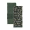 Food Network™ Jacquard Leaves Kitchen Towel 2-pk. Sycamore
