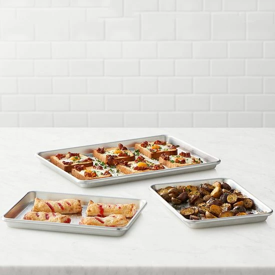 Food Network™ 3-pc. Natural Aluminum Baking Sheet Set 5 Food Network™ 3-pc. Natural Aluminum Baking Sheet Set - Image 3