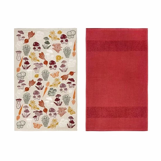 Food Network™ Fungi Garden Kitchen Towel 2-pk. 5 Food Network™ Fungi Garden Kitchen Towel 2-pk. - Image 3