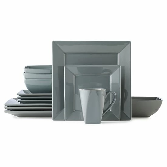 Food Network™ Shortbread 16-pc. Dinnerware Set Gray 3 Food Network™ Shortbread 16-pc. Dinnerware Set Gray