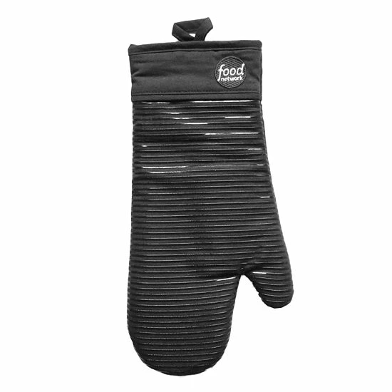 Food Network™ Stripe Silicone Oven Mitt Black 8 Food Network™ Stripe Silicone Oven Mitt Black - Image 6