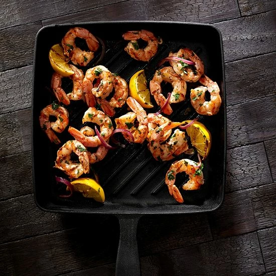 Food Network™ 9.8-in. Pre-Seasoned Cast-Iron Grill Pan 5 Food Network™ 9.8-in. Pre-Seasoned Cast-Iron Grill Pan - Image 3