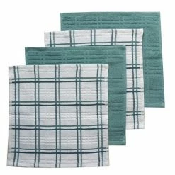 Food Network™ Plaid Dishcloth 4-pk. Aqua -Food Network Shop unnamed file 586