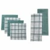 Food Network™ Plaid Kitchen Towel & Dishcloth Multi-Pack Khaki