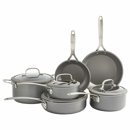 Food Network™ 10-pc. Textured Titanium Nonstick Cookware Set Silver 14 Food Network™ 10-pc. Textured Titanium Nonstick Cookware Set Silver - Image 12