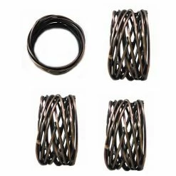 Food Network™ Metallic Twist Napkin Rings 4-pk. Gold -Food Network Shop unnamed file 845